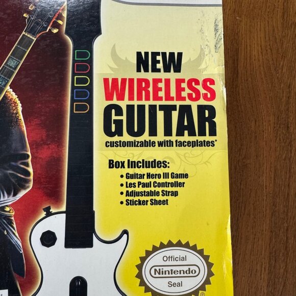 GUITAR HERO III 3 Nintendo Wii Legends Of Rock Bundle Game & Controller Box EUC - Picture 7 of 13